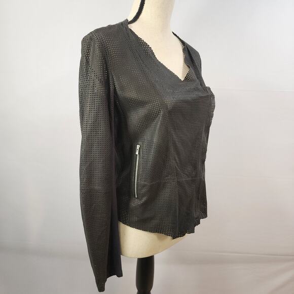 Rawtus (Raw+) Femme Japanese Motorcycle Jacket Goatskin Mesh Size S - Picture 4 of 10